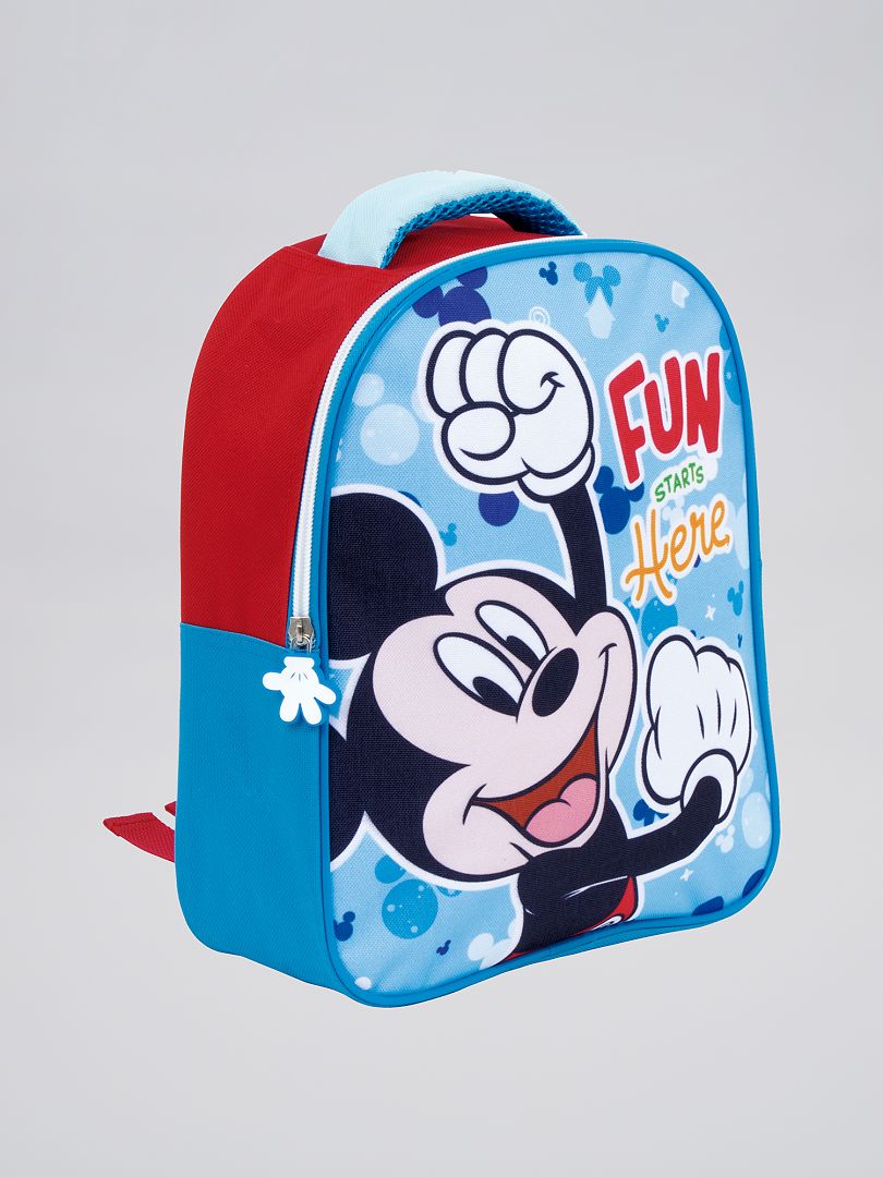 Disney-rugzak met Mickey-print blauw - Kiabi