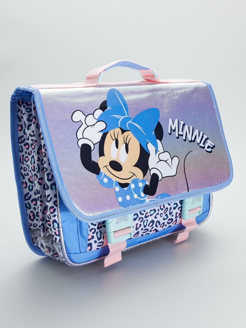 Disney-schooltas met Minnie-print blauw - Kiabi