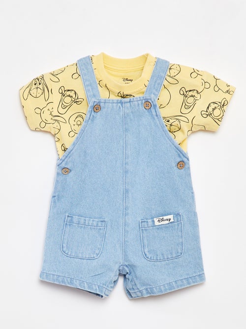 'Disney'-setje - T-shirt + spijkersalopette - 2-delig - Kiabi
