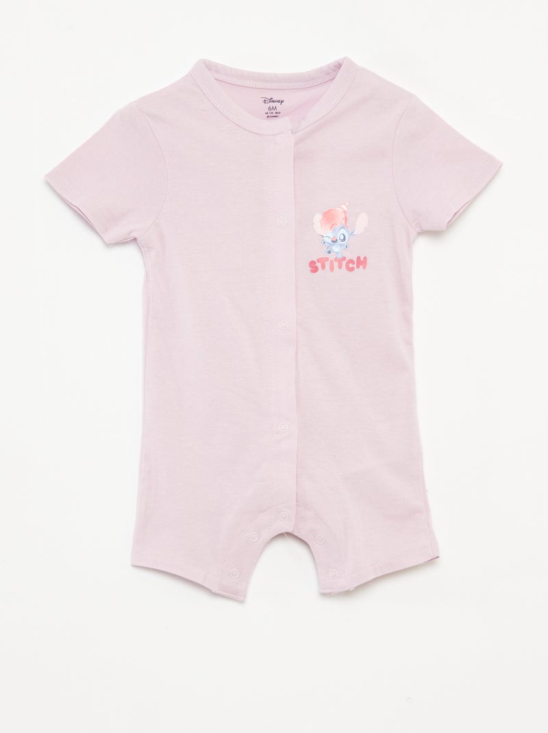 'Disney'-setje met 2 speelpakjes met korte mouw WIT - Kiabi