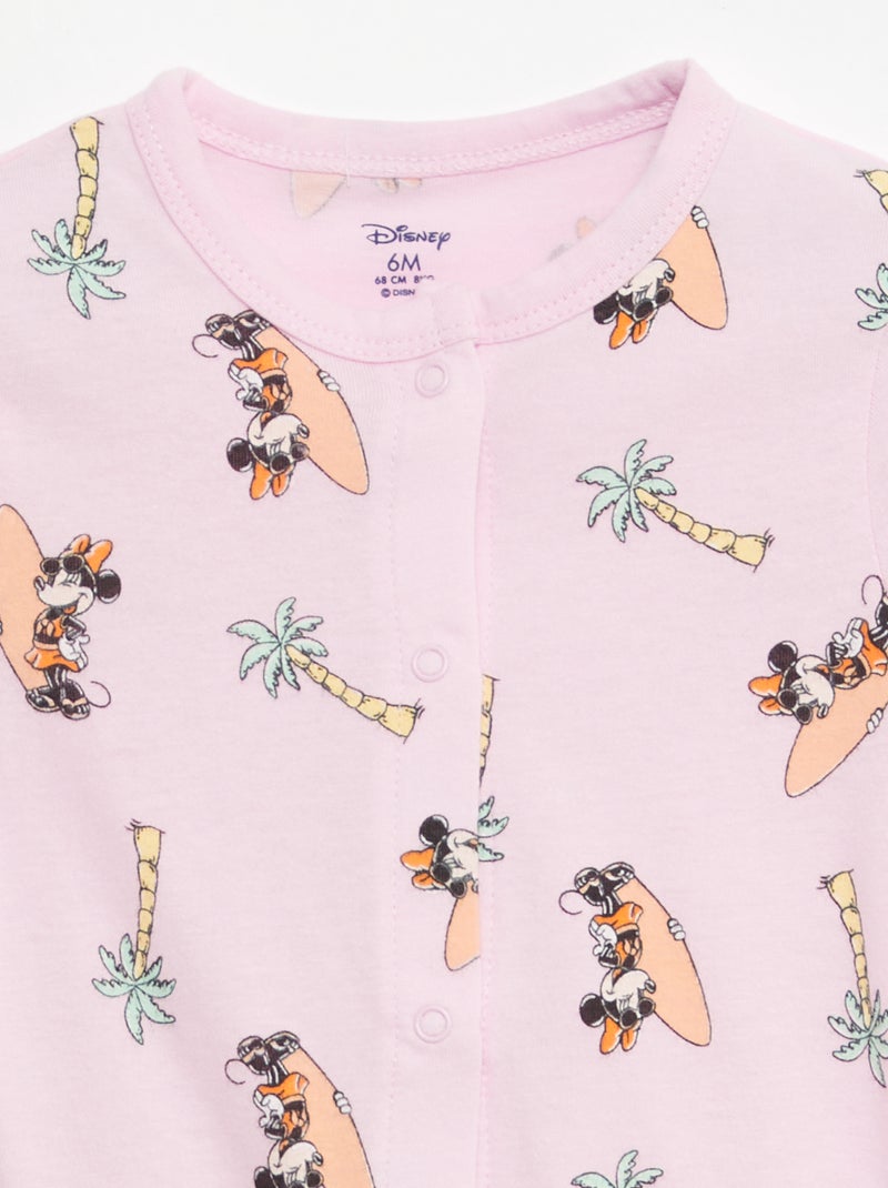 'Disney'-setje met 2 speelpakjes met korte mouw WIT - Kiabi