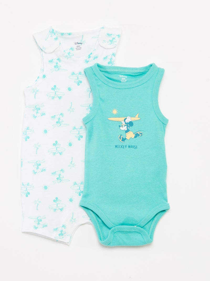 Disney-setje met speelpakje en rompertje - 2-delig BLAUW - Kiabi