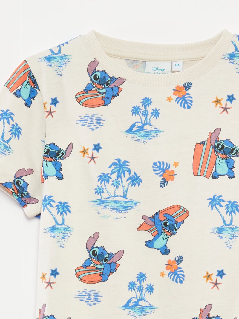 Disney-setje met T-shirt en bermuda - 2-delig Biege - Kiabi