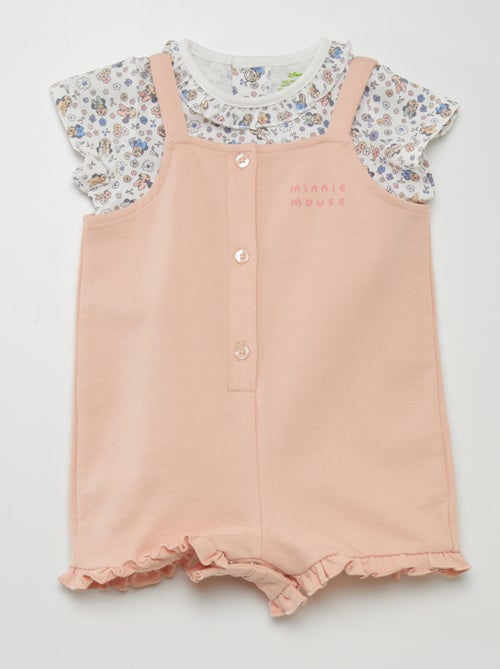 Disney-setje met tuinbroek + T-shirt - 2-delig - Kiabi