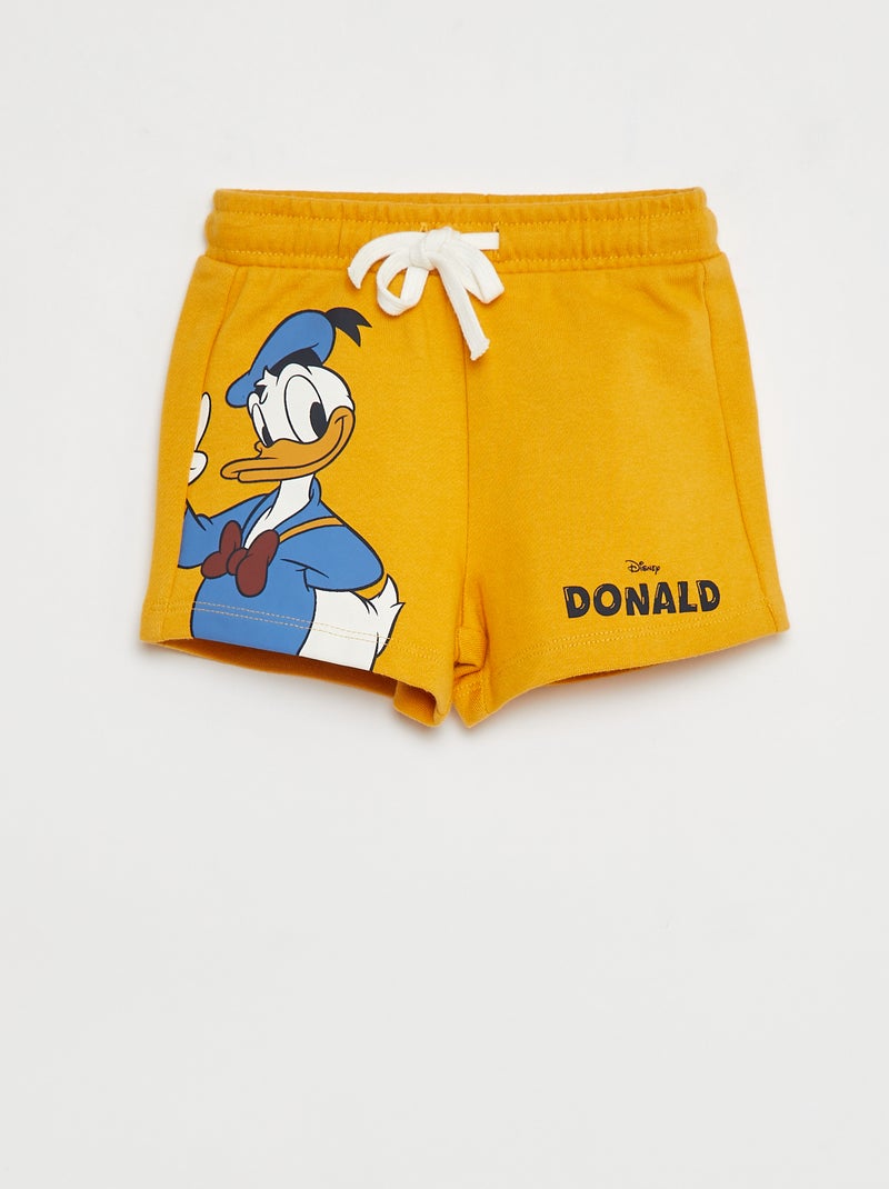 'Disney'-short van french terry GEEL - Kiabi