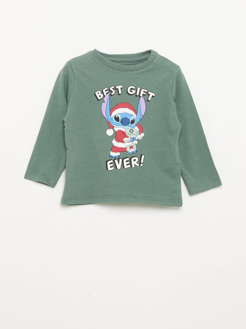'Disney' 'Stitch' kerst-T-shirt met lange mouwen - Kiabi