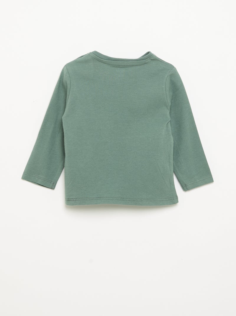 'Disney' 'Stitch' kerst-T-shirt met lange mouwen Groen - Kiabi