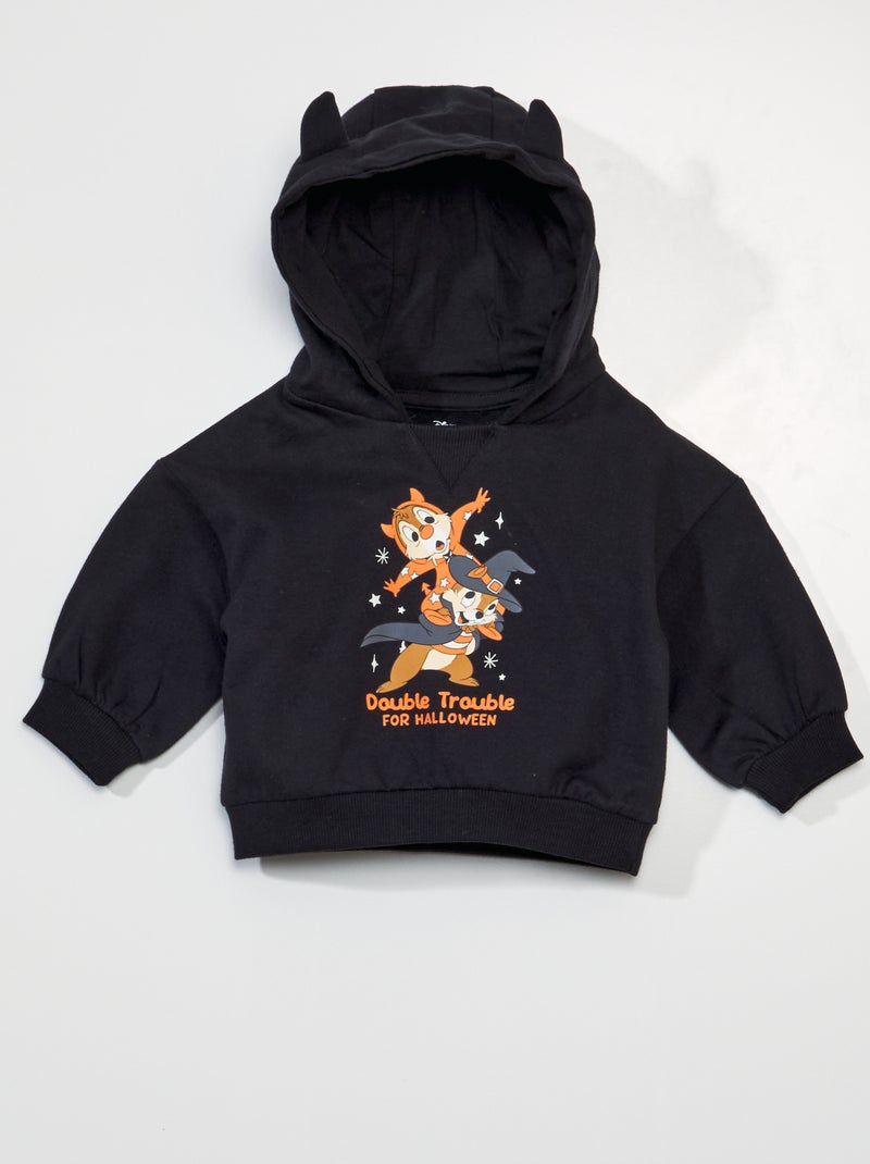 'Disney'-sweater met 'Knabbel & Babbel'-print - Halloween ZWART - Kiabi