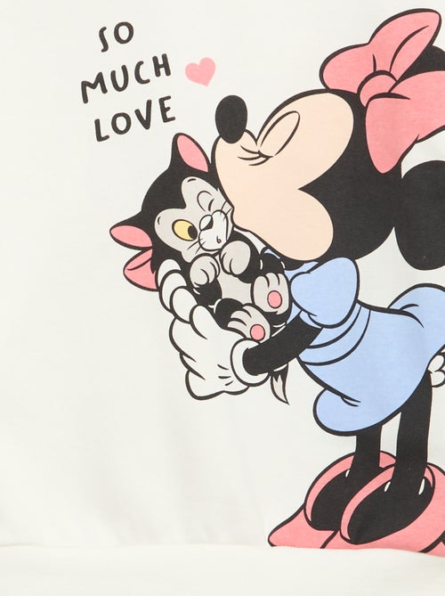 Disney-sweater met Minnie-print en ruches aan de mouwen - Kiabi