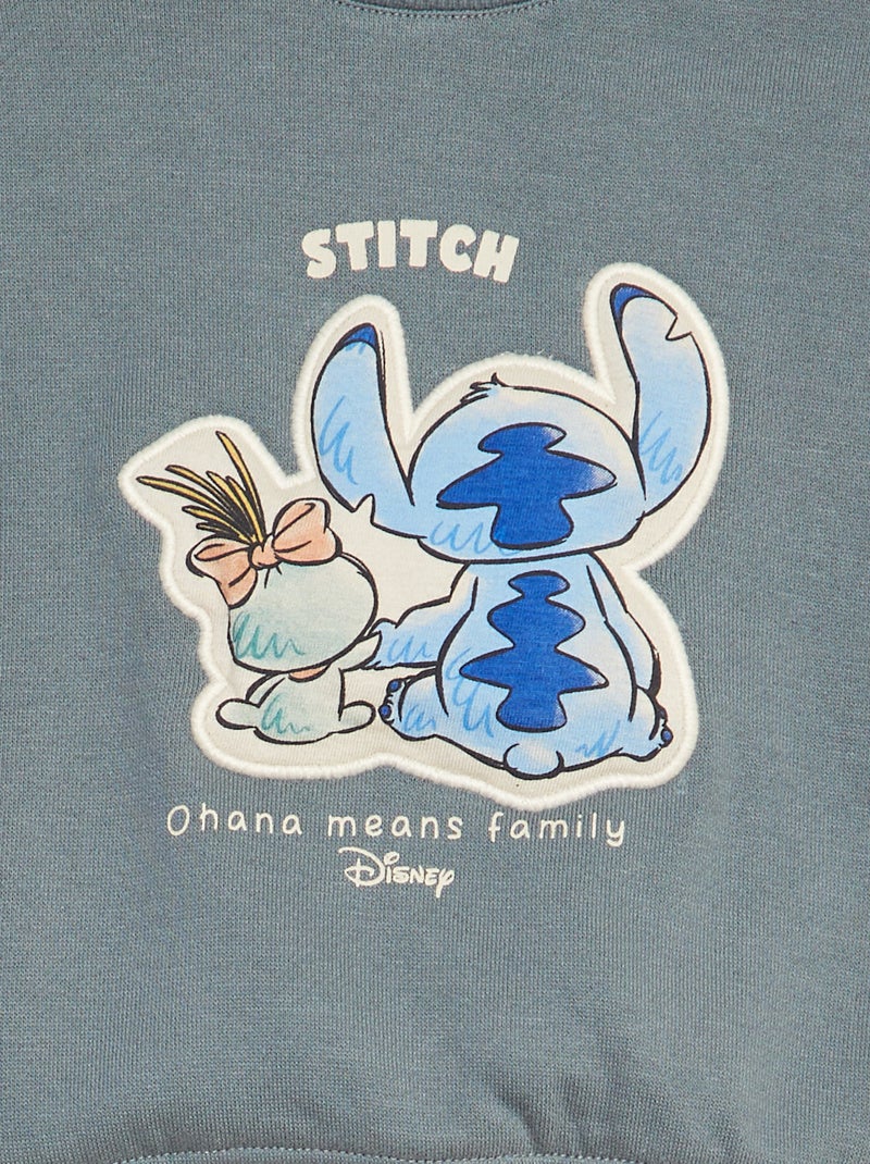 'Disney'-sweater met print in reliëf BLAUW - Kiabi
