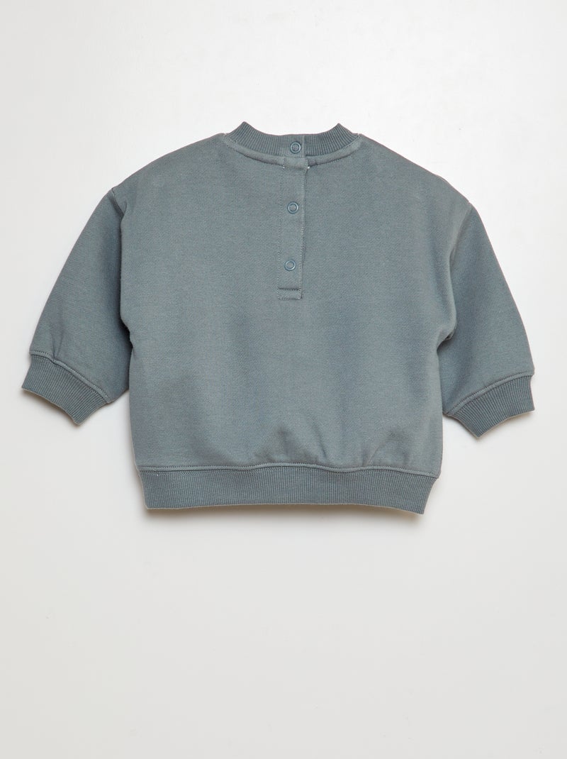 'Disney'-sweater met print in reliëf BLAUW - Kiabi