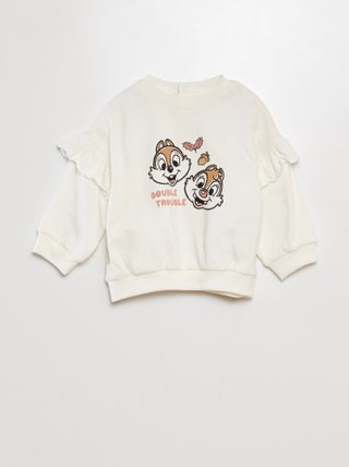 'Disney'-sweater met ruches