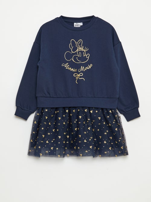 Disney-sweatjurk met Minnie -print en rok met 2-in-1-effect - Kiabi