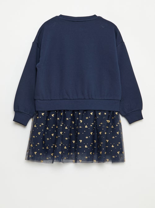 Disney-sweatjurk met Minnie -print en rok met 2-in-1-effect - Kiabi