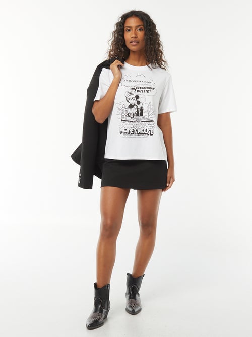 Disney-T-shirt met korte mouw en Mickey-print - Kiabi