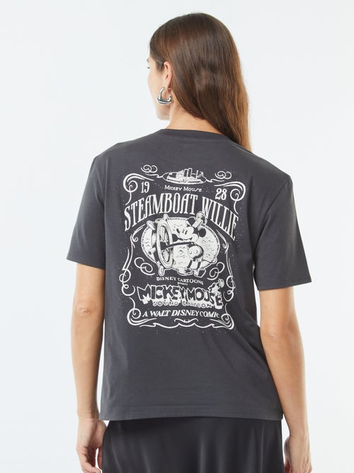 Disney-T-shirt met korte mouw en Mickey-print - Kiabi