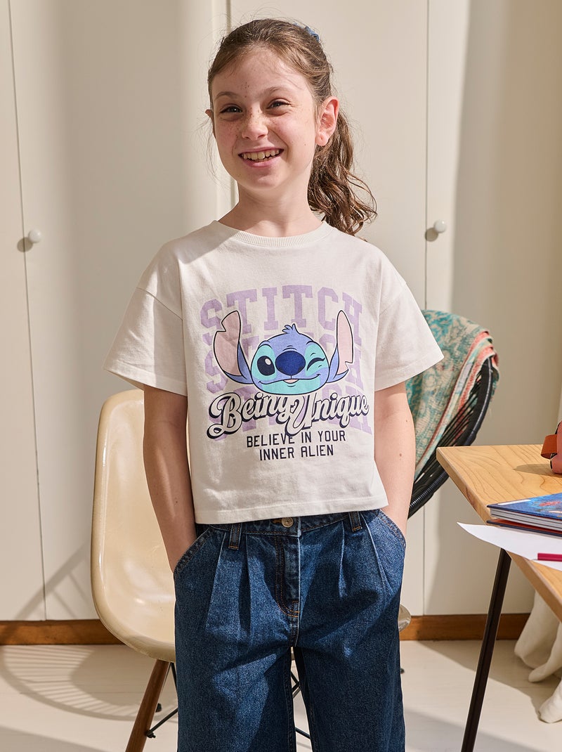 'Disney'-T-shirt met korte mouw Wit - Kiabi