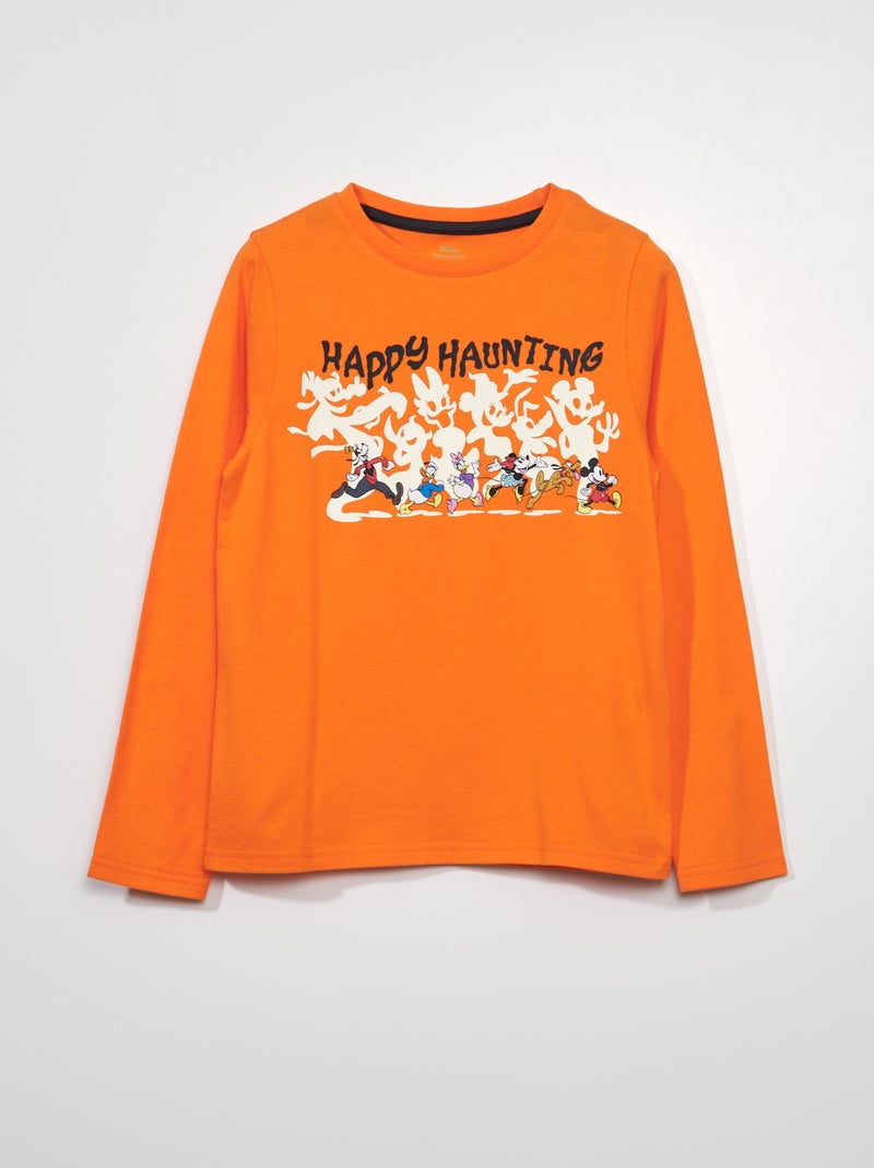 'Disney'-T-shirt met lange mouw - Halloween ORANJE - Kiabi