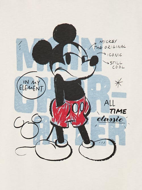 Disney-T-shirt met Mickey-print en lange mouw - Kiabi