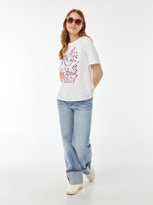 Disney-T-shirt met Scrump, Lilo & Stitch-print en korte mouw - Kiabi