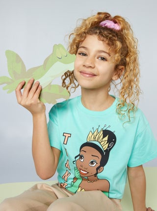 'Disney'-T-shirt met 'Tiana'-print
