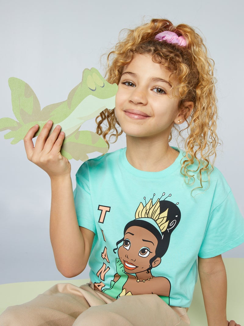 'Disney'-T-shirt met 'Tiana'-print GROEN - Kiabi