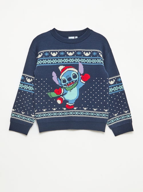 Disney-trui met Stitch-kerstprint - Kiabi