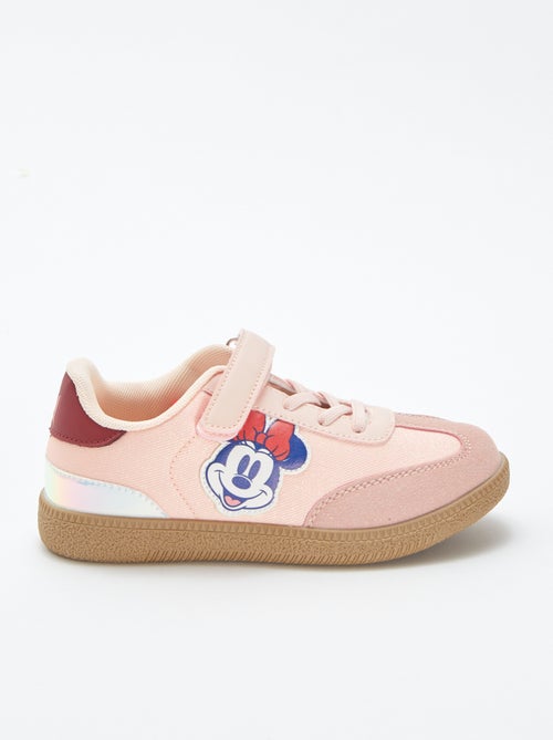 'Disney'/'Minnie'-sneakers van suèdine met pailletten - Kiabi