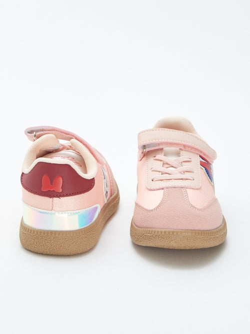 'Disney'/'Minnie'-sneakers van suèdine met pailletten - Kiabi