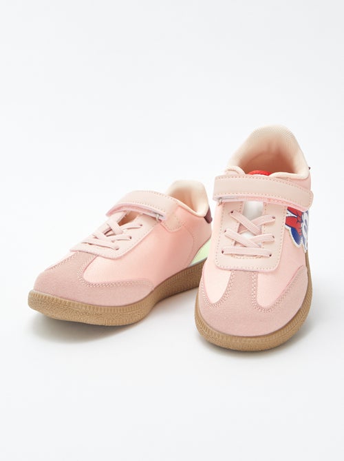 'Disney'/'Minnie'-sneakers van suèdine met pailletten - Kiabi