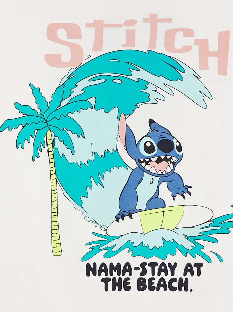 'Disney'/'Stitch'-T-shirt met korte mouw WIT - Kiabi