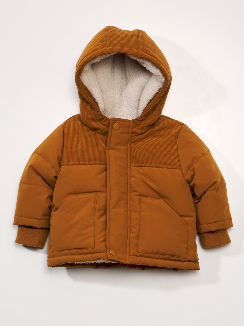 Donsjack met capuchon BRUIN - Kiabi