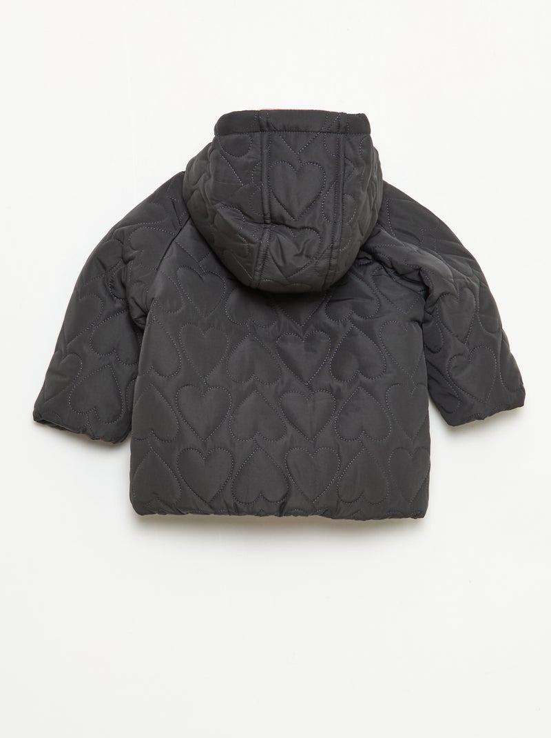 Donsjack met capuchon en fleecevoering 'Disney' 'Minnie' Grijs - Kiabi