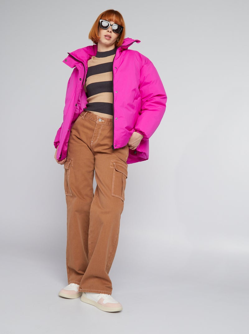 Donsjack met opstaande kraag ROSE - Kiabi