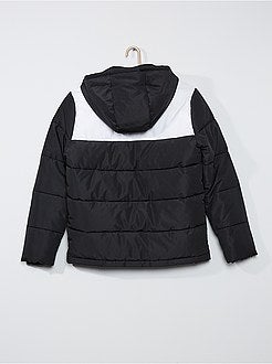 Donsjas met capuchon en color block - Kiabi