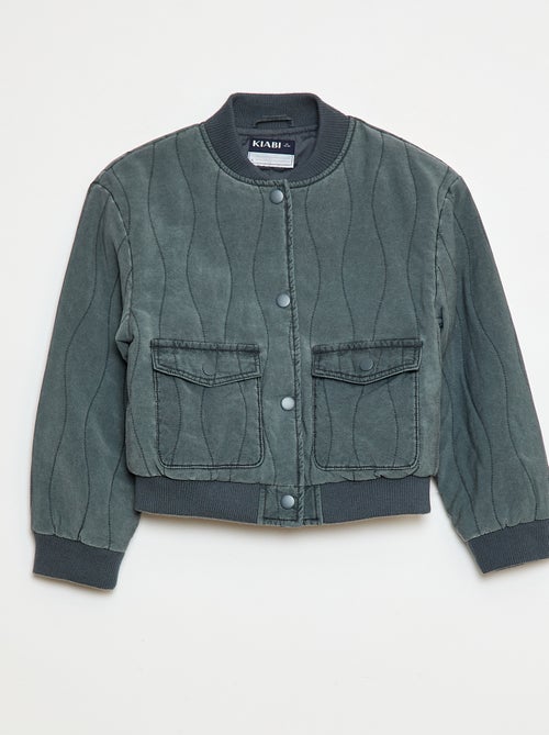 Doorgestikt katoenen jasje - Kiabi