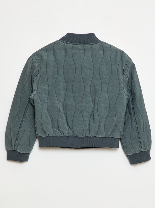 Doorgestikt katoenen jasje - Kiabi