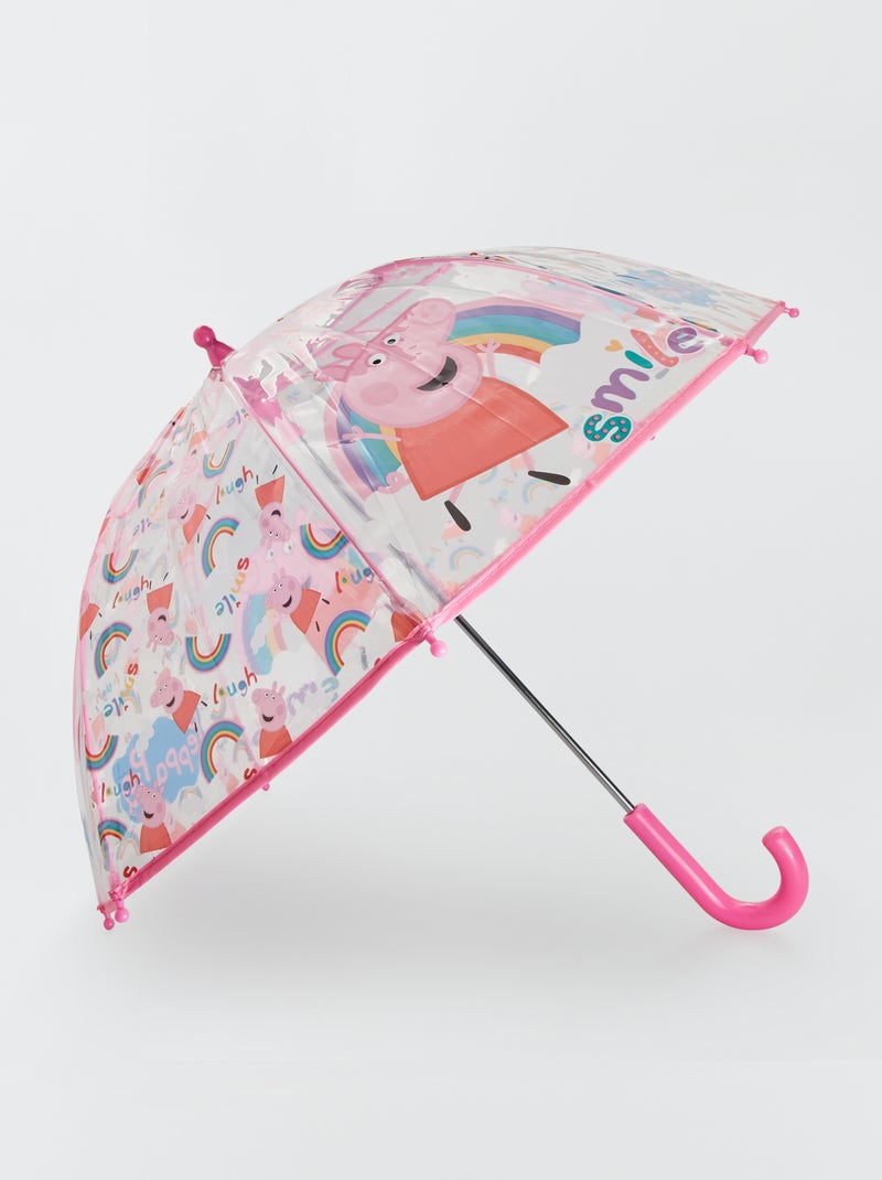 Doorschijnende paraplu met Peppa Pig-print ROSE - Kiabi