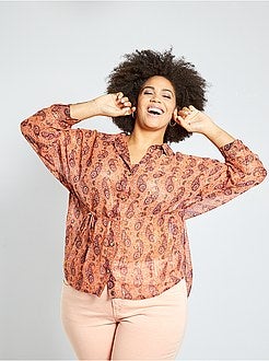 Doorzichtige overhemdbloes - Kiabi