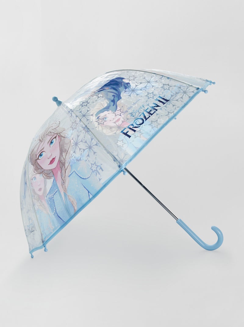 Doorzichtige paraplu 'Frozen' blauw - Kiabi