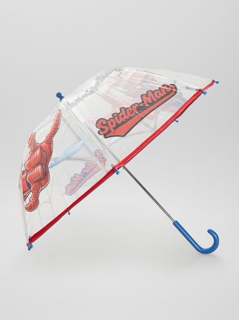 Doorzichtige paraplu 'Spider-Man' rood - Kiabi