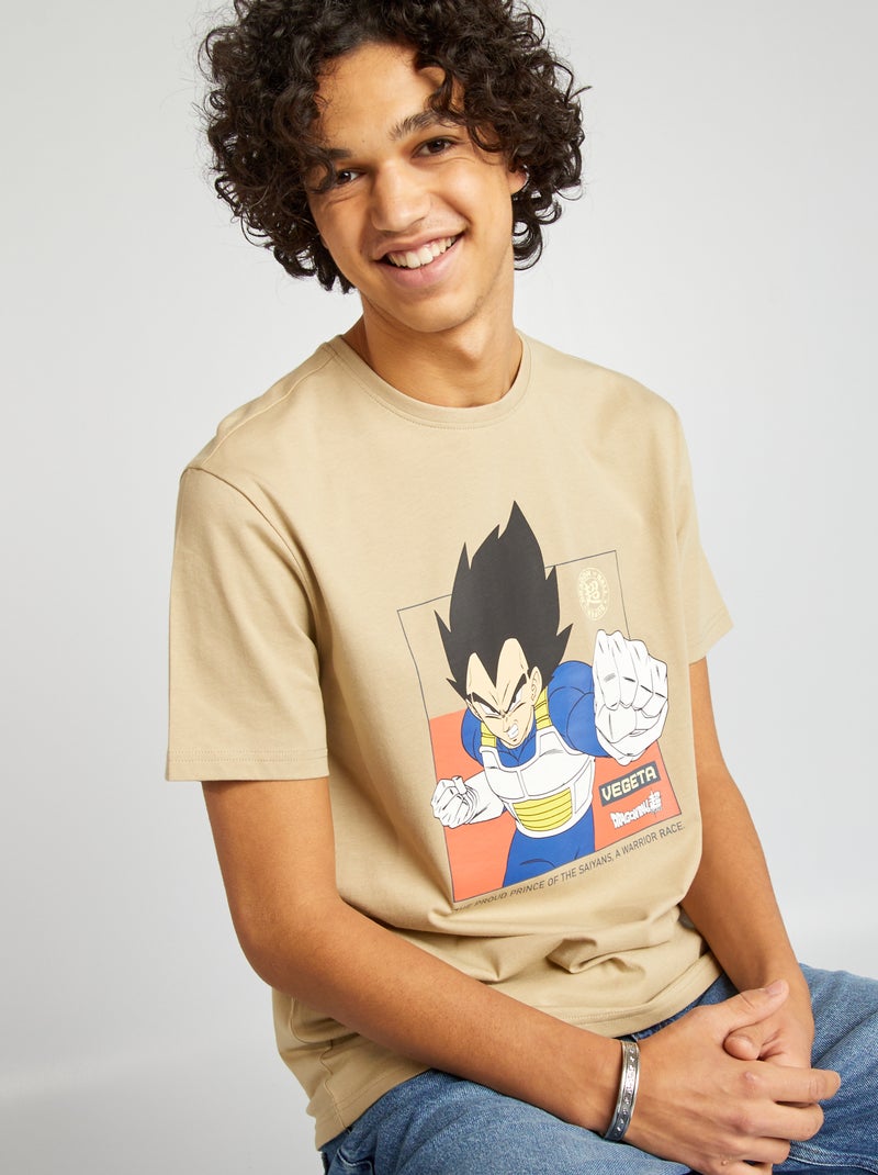 Dragon Ball Z-T-shirt met korte mouw BIEGE - Kiabi