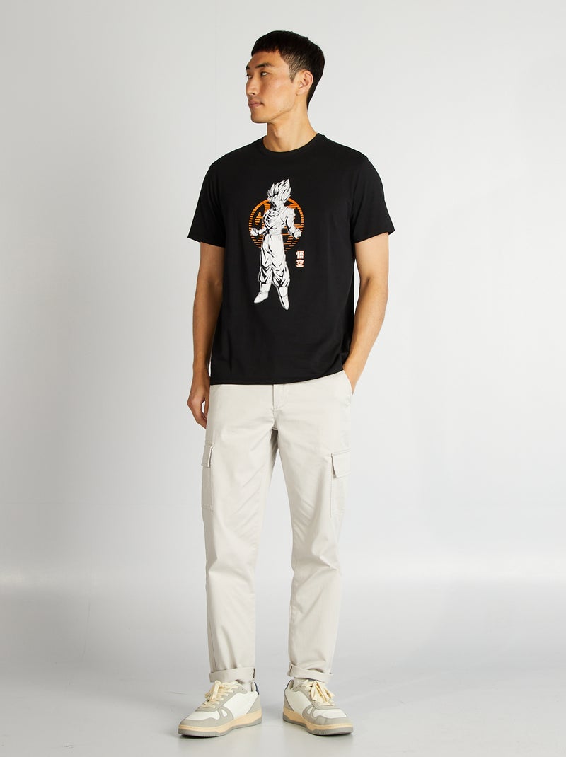 Dragon Ball Z-T-shirt met korte mouw zwart - Kiabi