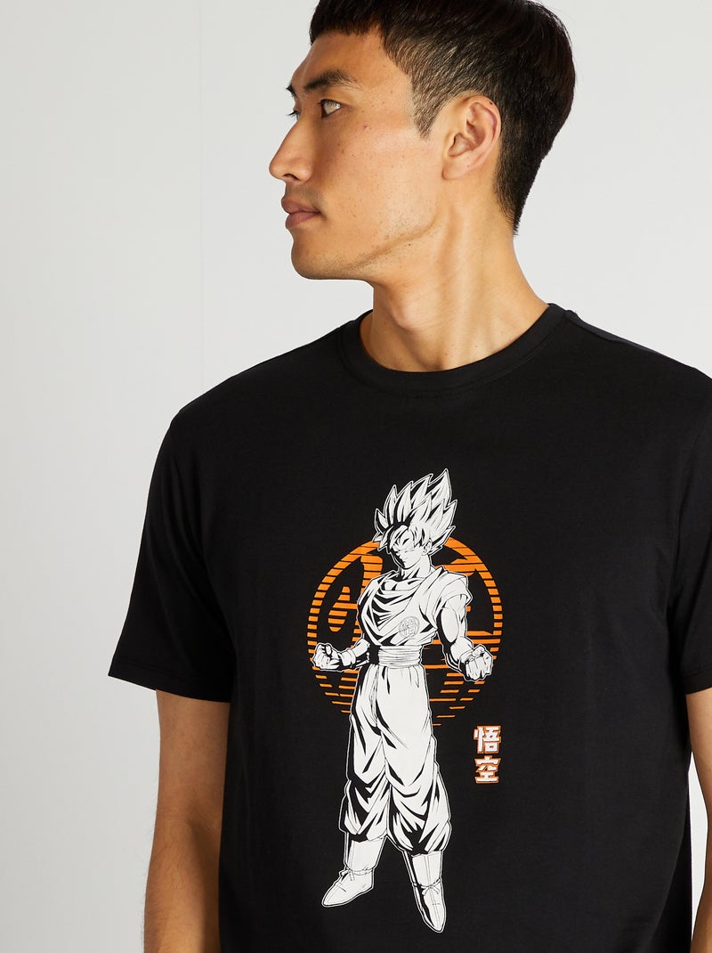 Dragon Ball Z-T-shirt met korte mouw zwart - Kiabi