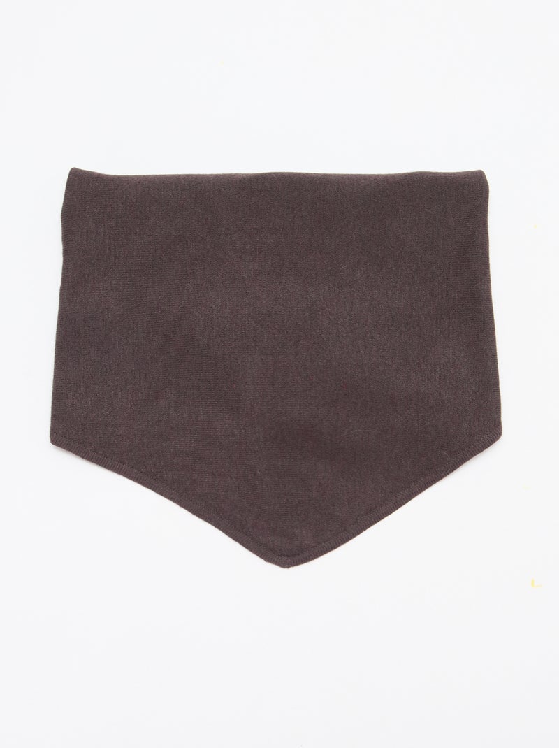 Driehoekige sjaal om te knopen Bruin - Kiabi