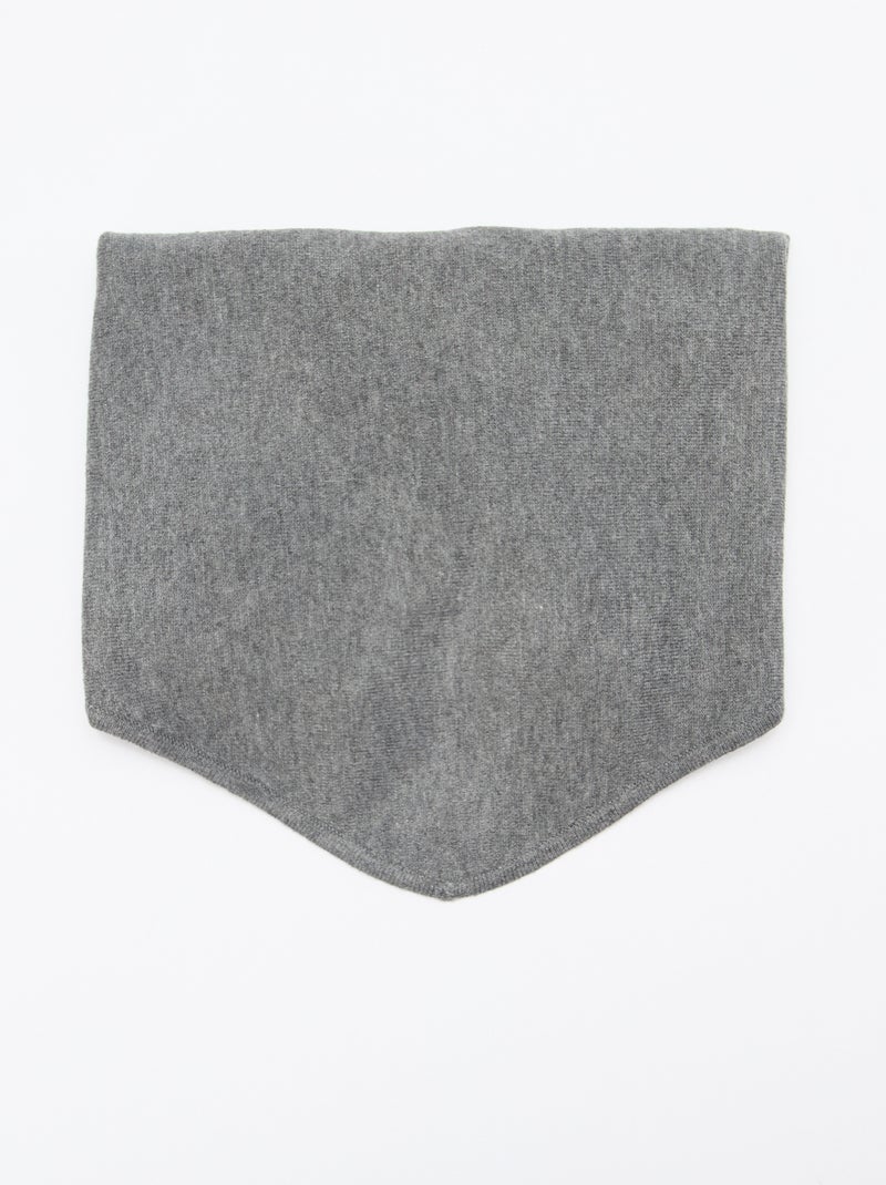 Driehoekige sjaal om te knopen Grijs - Kiabi
