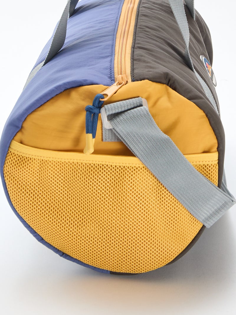 Driekleurige duffeltas Blauw - Kiabi