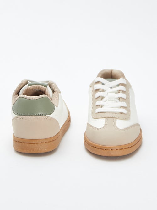 Driekleurige, lage sneakers - Kiabi