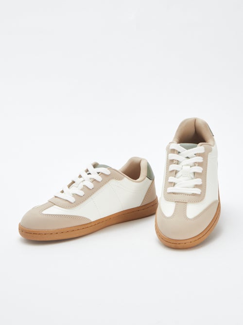 Driekleurige, lage sneakers - Kiabi