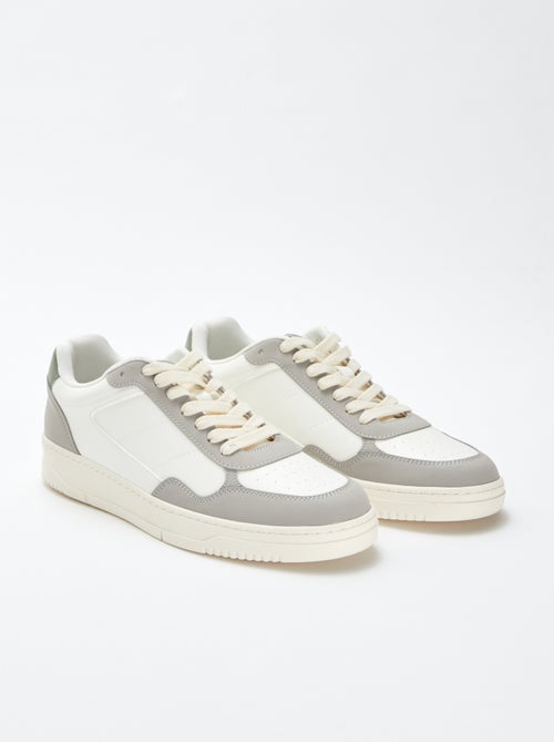 Driekleurige, lage sneakers - Kiabi